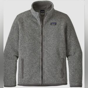 Patagonia Kids Heather Gray Full-Zip Fleece Jacket